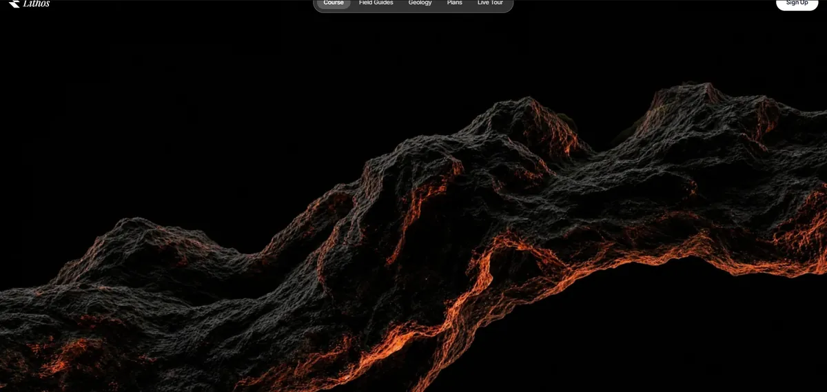 Site-ul Lithos, realizat de MAST Studio