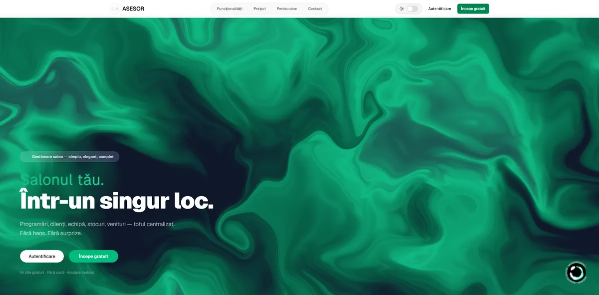 Site-ul ASESOR, realizat de MAST Studio